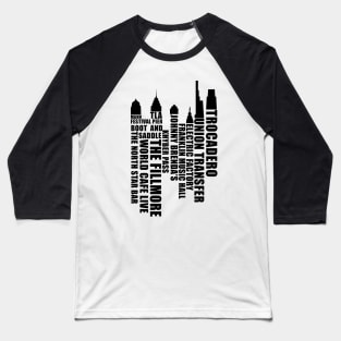 Music City Philadelphia - Black Baseball T-Shirt